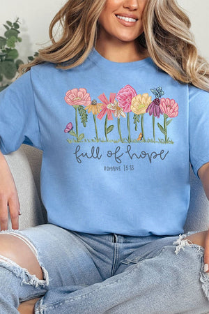 Full Of Hope Short Sleeve Relaxed Fit T-Shirt - Wholesale Accessory Market