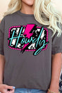 Pink Howdy Lightning Short Sleeve Relaxed Fit T-Shirt - Wholesale Accessory Market