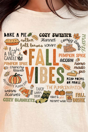 Cozy Fall Vibes Short Sleeve Relaxed Fit T - Shirt - Wholesale Accessory Market