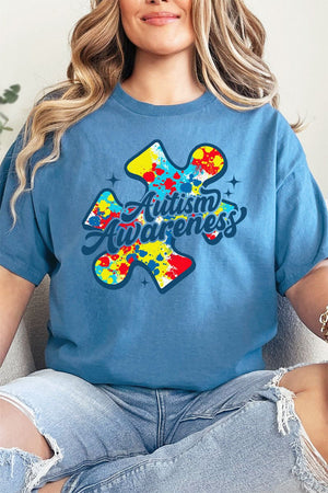Autism Awareness Short Sleeve Relaxed Fit T-Shirt - Wholesale Accessory Market