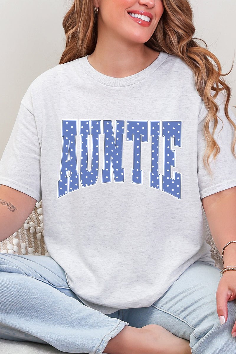 Blue Dot Auntie Short Sleeve Relaxed Fit T-Shirt - Wholesale Accessory Market