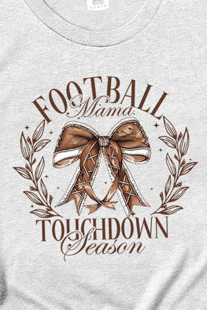 Football Mama Touchdown Season Short Sleeve Relaxed Fit T - Shirt - Wholesale Accessory Market