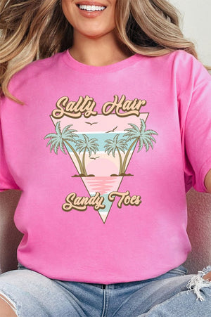 Salty Hair Sandy Toes Short Sleeve Relaxed Fit T-Shirt - Wholesale Accessory Market