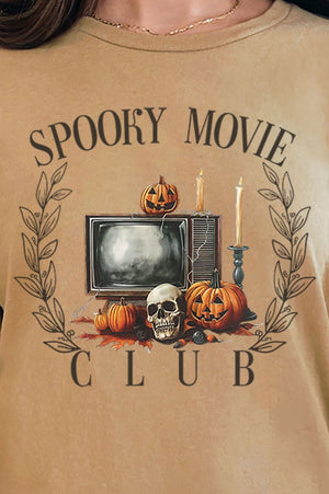 Spooky Movie Club Short Sleeve Relaxed Fit T - Shirt - Wholesale Accessory Market