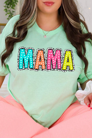 Dalmatian Dots Mama Short Sleeve Relaxed Fit T-Shirt - Wholesale Accessory Market