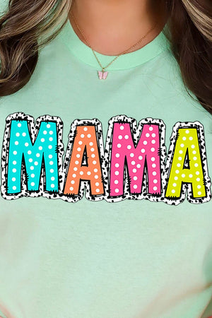 Dalmatian Dots Mama Short Sleeve Relaxed Fit T-Shirt - Wholesale Accessory Market