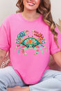 Seaside Sparkle Crab Short Sleeve Relaxed Fit T-Shirt - Wholesale Accessory Market
