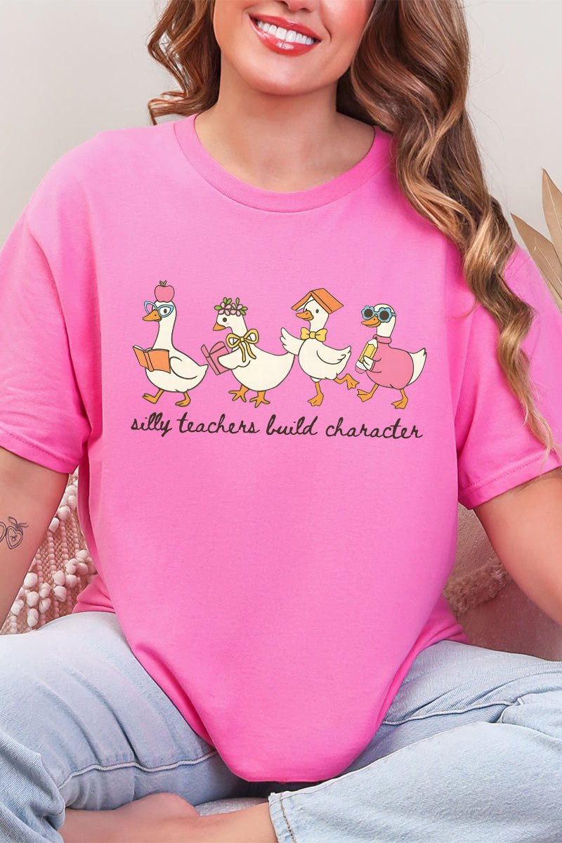 Silly Teachers Goose Parade Short Sleeve Relaxed Fit T-Shirt - Wholesale Accessory Market