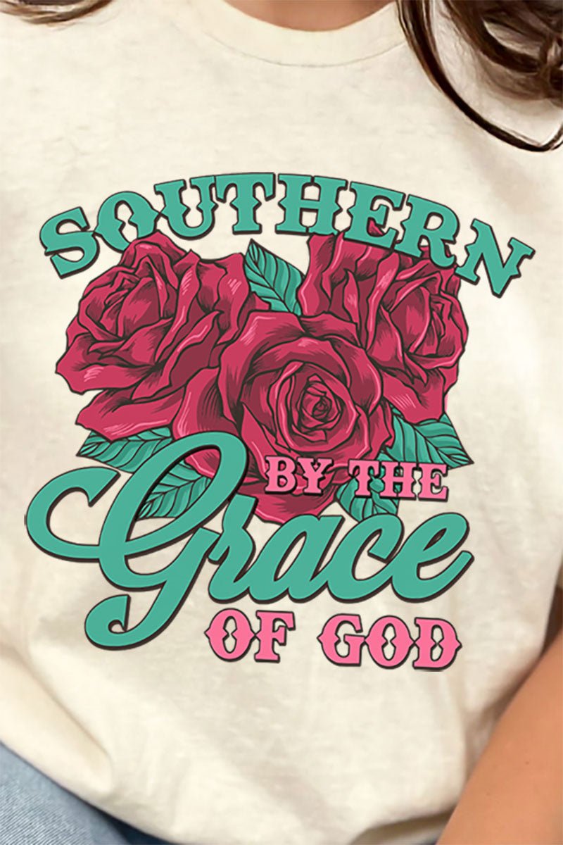 Southern By The Grace Of God Short Sleeve Relaxed Fit T - Shirt - Wholesale Accessory Market