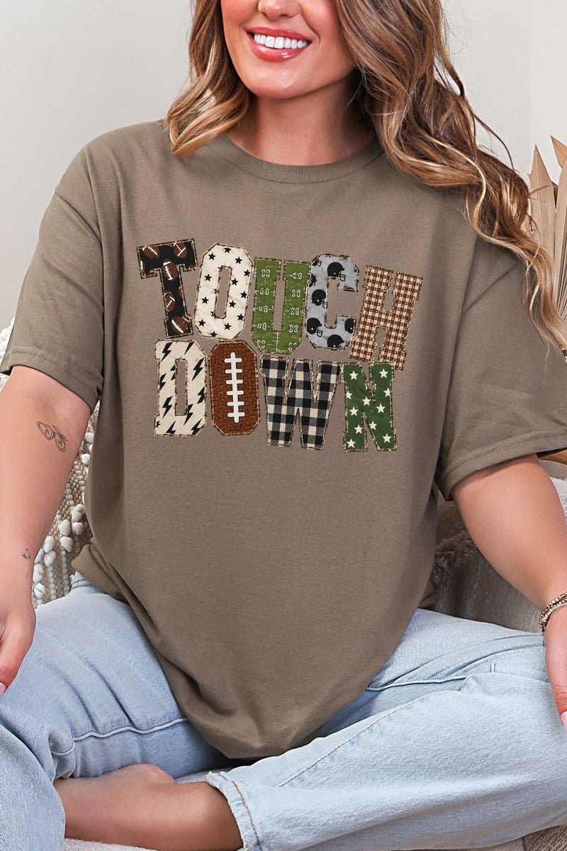 Touchdown Patterned Play Short Sleeve Relaxed Fit T-Shirt - Wholesale Accessory Market