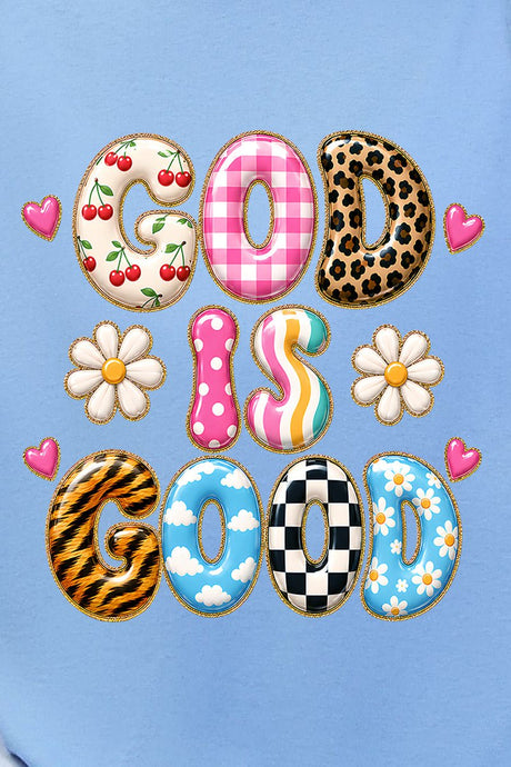 God Is Good Happy Mix Short Sleeve Relaxed Fit T-Shirt - Wholesale Accessory Market
