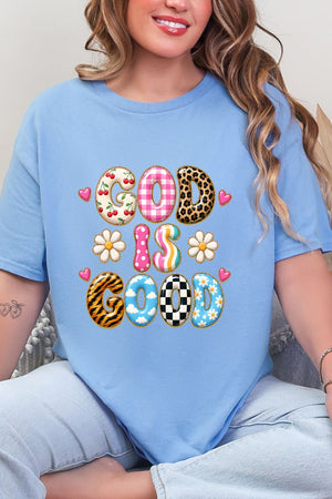 God Is Good Happy Mix Short Sleeve Relaxed Fit T-Shirt - Wholesale Accessory Market