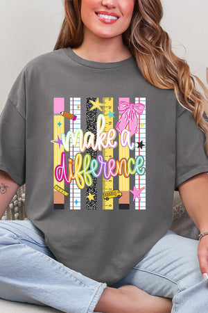 Make A Difference Short Sleeve Relaxed Fit T-Shirt - Wholesale Accessory Market