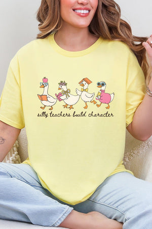 Silly Teachers Goose Parade Short Sleeve Relaxed Fit T-Shirt - Wholesale Accessory Market