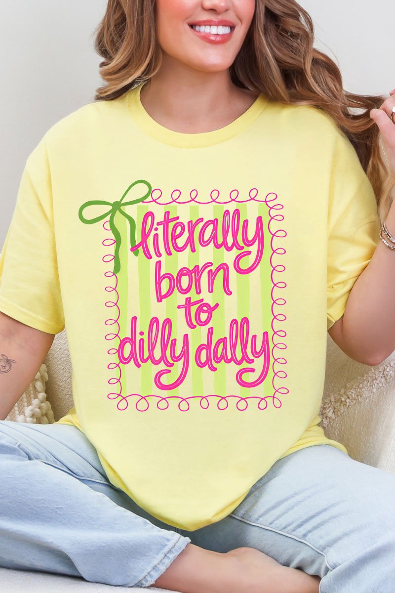 Swirls & Stripes Dilly Dally Short Sleeve Relaxed Fit T-Shirt - Wholesale Accessory Market