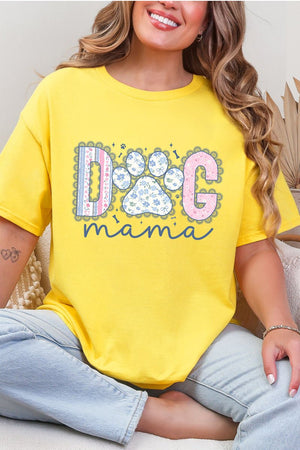 Meadow & Lace Dog Mama Short Sleeve Relaxed Fit T-Shirt - Wholesale Accessory Market