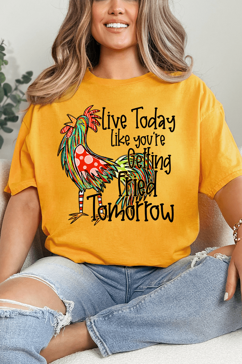 Getting Fried Tomorrow Short Sleeve Relaxed Fit T-Shirt - Wholesale Accessory Market