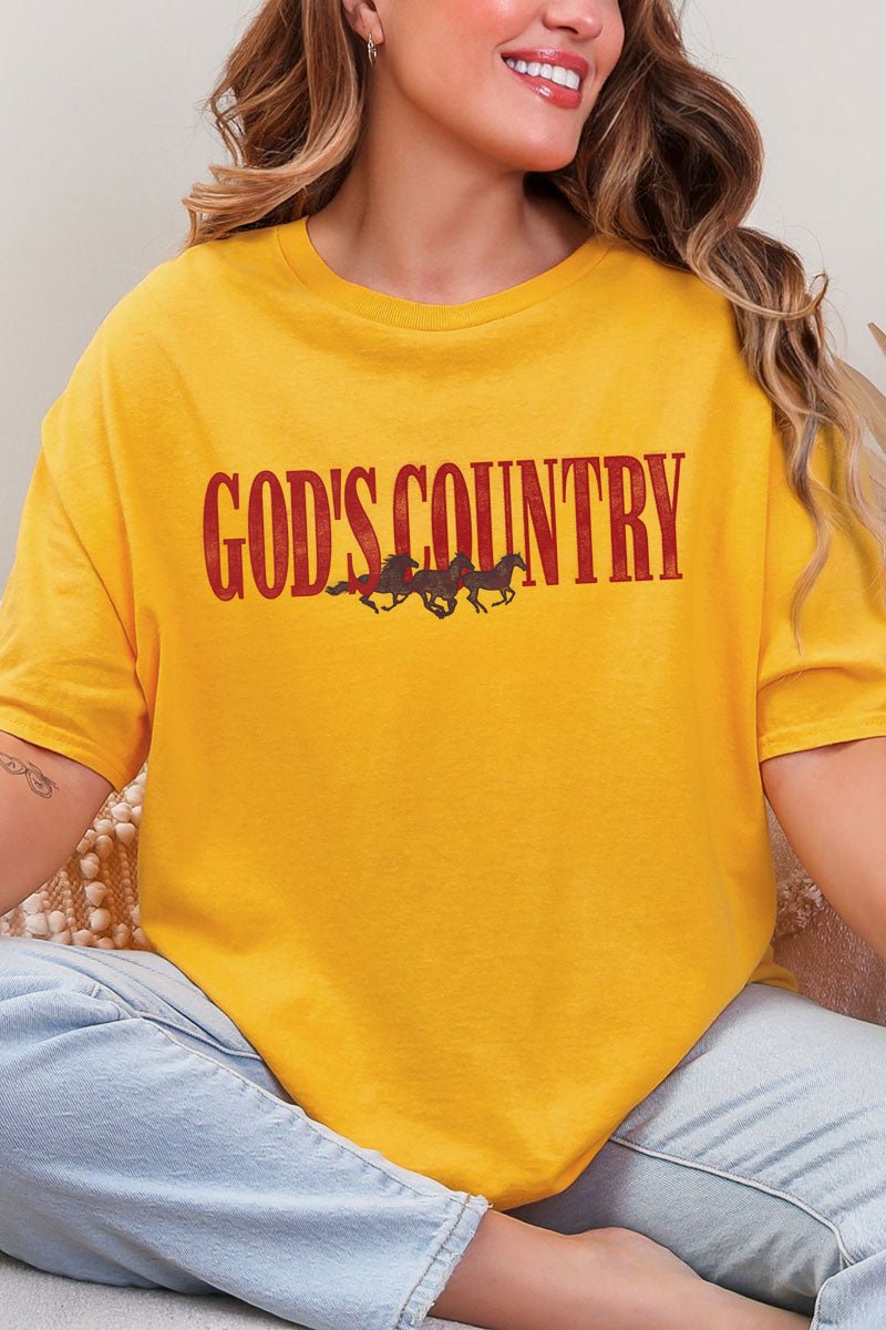 God's Country Short Sleeve Relaxed Fit T-Shirt - Wholesale Accessory Market