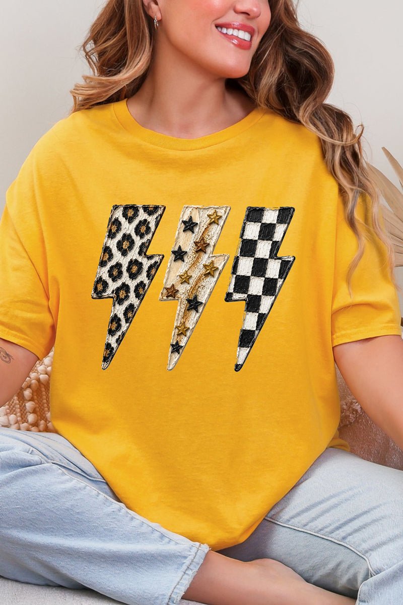 Painted Power Trio Short Sleeve Relaxed Fit T-Shirt - Wholesale Accessory Market