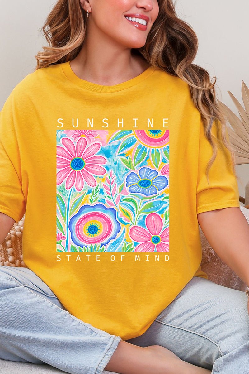 Sunshine State Of Mind Short Sleeve Relaxed Fit T-Shirt - Wholesale Accessory Market