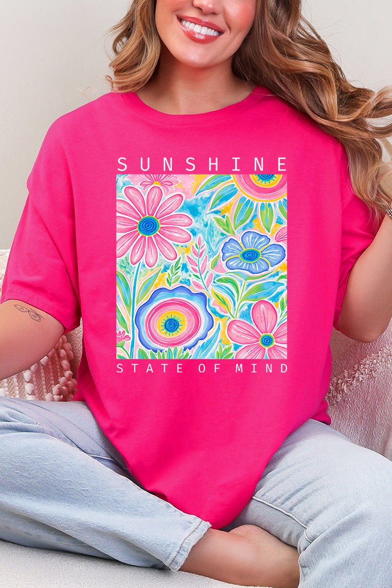 Sunshine State Of Mind Short Sleeve Relaxed Fit T-Shirt - Wholesale Accessory Market