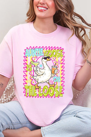 Auntie Goose On The Loose Short Sleeve Relaxed Fit T-Shirt - Wholesale Accessory Market
