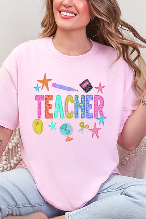 Classroom Charm Short Sleeve Relaxed Fit T-Shirt - Wholesale Accessory Market
