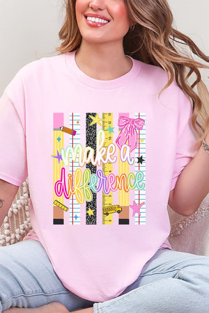 Make A Difference Short Sleeve Relaxed Fit T-Shirt - Wholesale Accessory Market