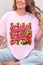 Pink Painted Football & Jesus Short Sleeve Relaxed Fit T-Shirt - Wholesale Accessory Market