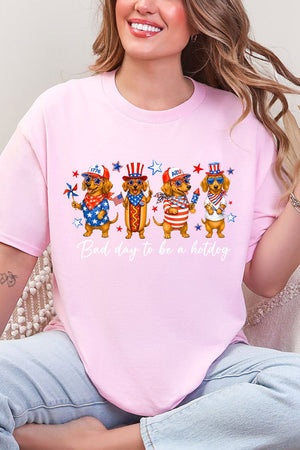 Red, White & Weiner Short Sleeve Relaxed Fit T-Shirt - Wholesale Accessory Market
