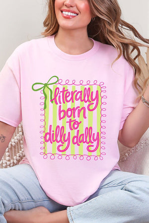 Swirls & Stripes Dilly Dally Short Sleeve Relaxed Fit T-Shirt - Wholesale Accessory Market