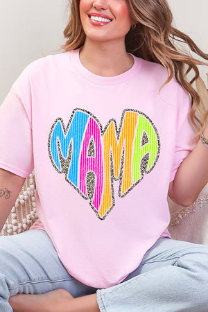 Wild Mama Bright Leopard Short Sleeve Relaxed Fit T-Shirt - Wholesale Accessory Market