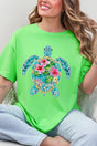 Seaside Sparkle Turtle Short Sleeve Relaxed Fit T-Shirt - Wholesale Accessory Market