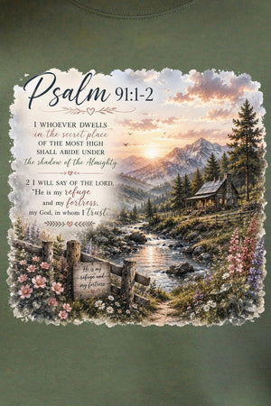 Scenic Psalm 91 Short Sleeve Relaxed Fit T-Shirt - Wholesale Accessory Market