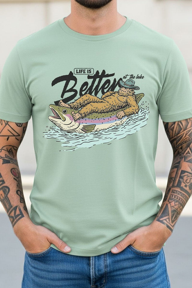 Life Is Better Floatin' Short Sleeve Relaxed Fit T-Shirt - Wholesale Accessory Market