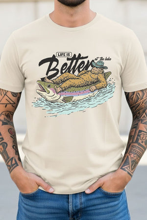 Life Is Better Floatin' Short Sleeve Relaxed Fit T-Shirt - Wholesale Accessory Market