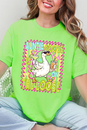 Auntie Goose On The Loose Short Sleeve Relaxed Fit T-Shirt - Wholesale Accessory Market