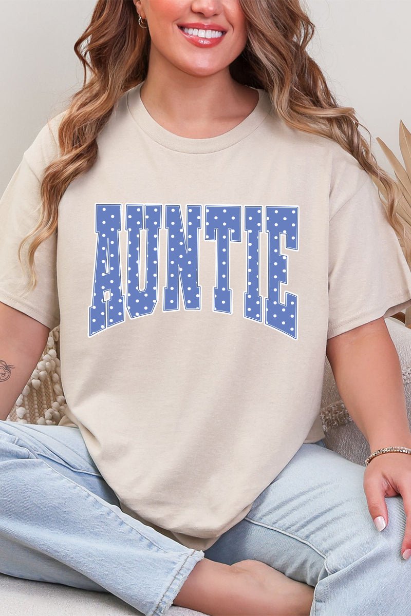 Blue Dot Auntie Short Sleeve Relaxed Fit T-Shirt - Wholesale Accessory Market