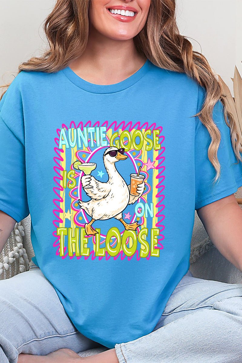 Auntie Goose On The Loose Short Sleeve Relaxed Fit T-Shirt - Wholesale Accessory Market