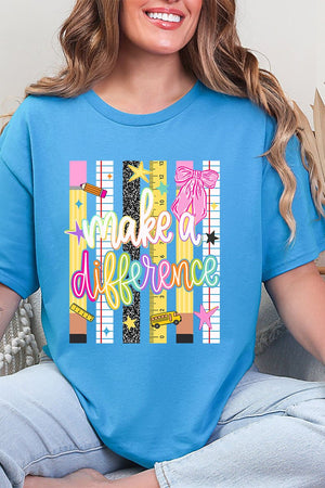 Make A Difference Short Sleeve Relaxed Fit T-Shirt - Wholesale Accessory Market