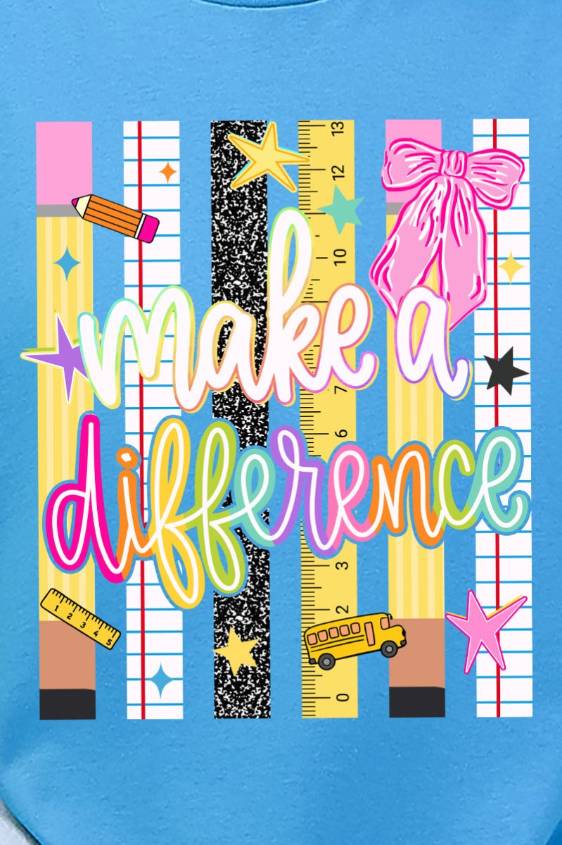 Make A Difference Short Sleeve Relaxed Fit T-Shirt - Wholesale Accessory Market
