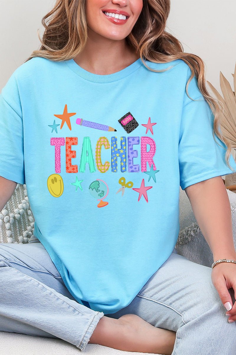 Classroom Charm Short Sleeve Relaxed Fit T-Shirt - Wholesale Accessory Market