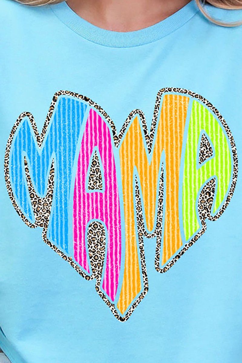 Wild Mama Bright Leopard Short Sleeve Relaxed Fit T-Shirt - Wholesale Accessory Market