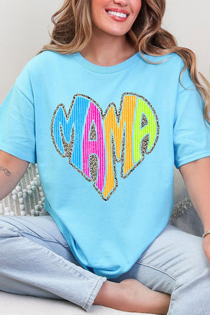 Wild Mama Bright Leopard Short Sleeve Relaxed Fit T-Shirt - Wholesale Accessory Market