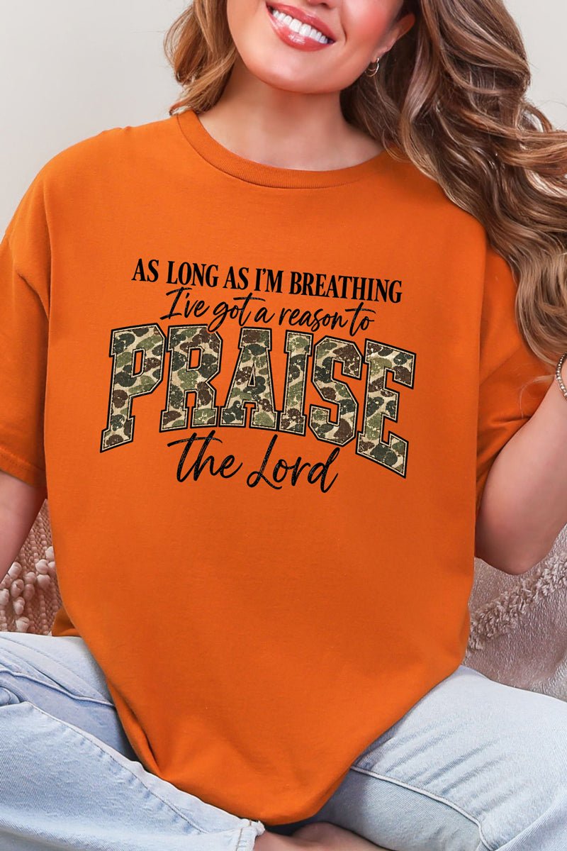 Camo Praise Short Sleeve Relaxed Fit T-Shirt - Wholesale Accessory Market