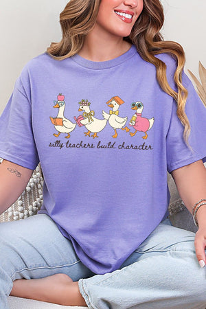 Silly Teachers Goose Parade Short Sleeve Relaxed Fit T-Shirt - Wholesale Accessory Market