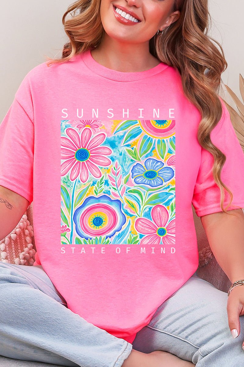 Sunshine State Of Mind Short Sleeve Relaxed Fit T-Shirt - Wholesale Accessory Market