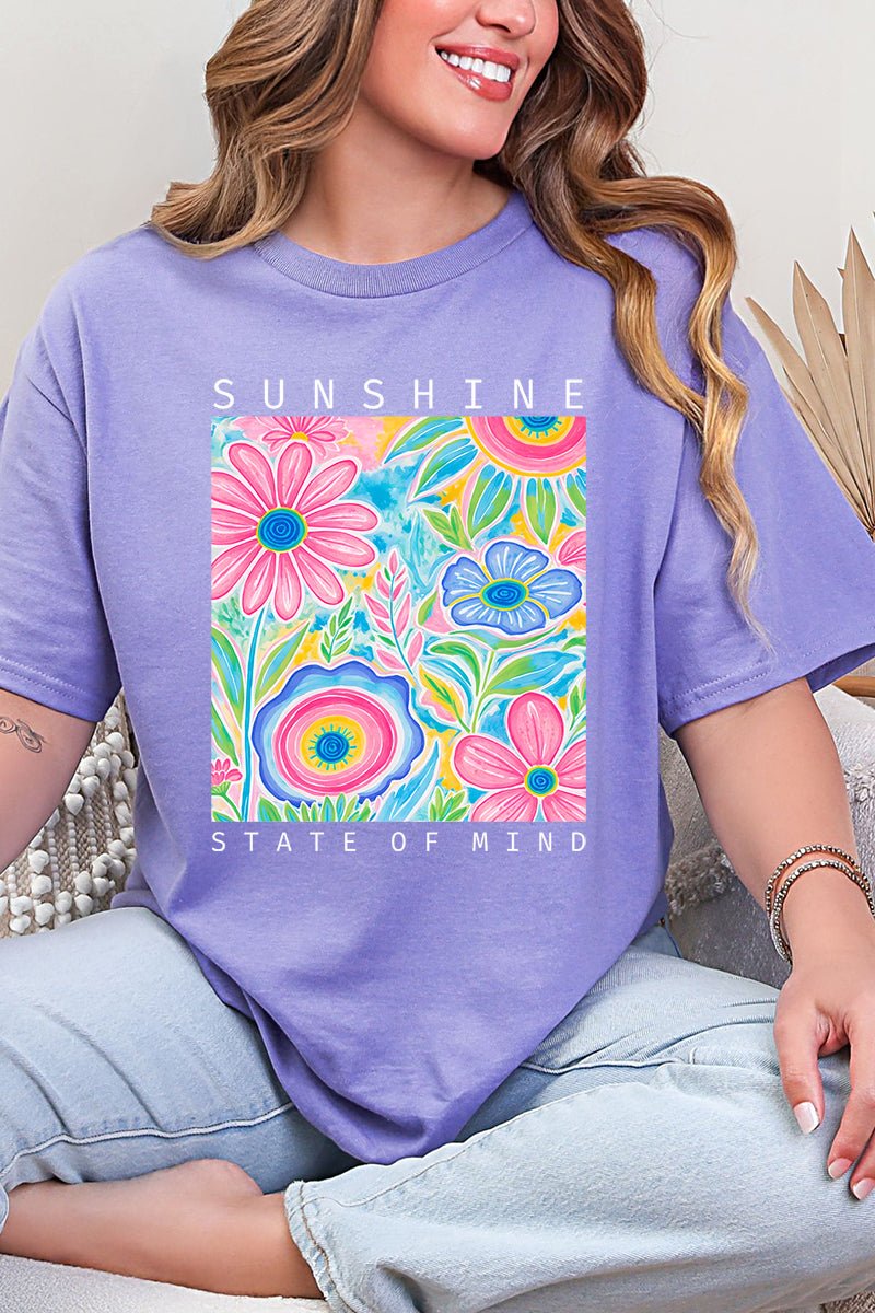 Sunshine State Of Mind Short Sleeve Relaxed Fit T-Shirt - Wholesale Accessory Market
