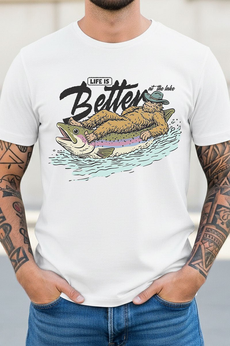 Life Is Better Floatin' Short Sleeve Relaxed Fit T-Shirt - Wholesale Accessory Market