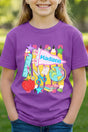 Youth Personalized School Day Sketches Short Sleeve Relaxed Fit T-Shirt *Enter Kid's Name - Wholesale Accessory Market